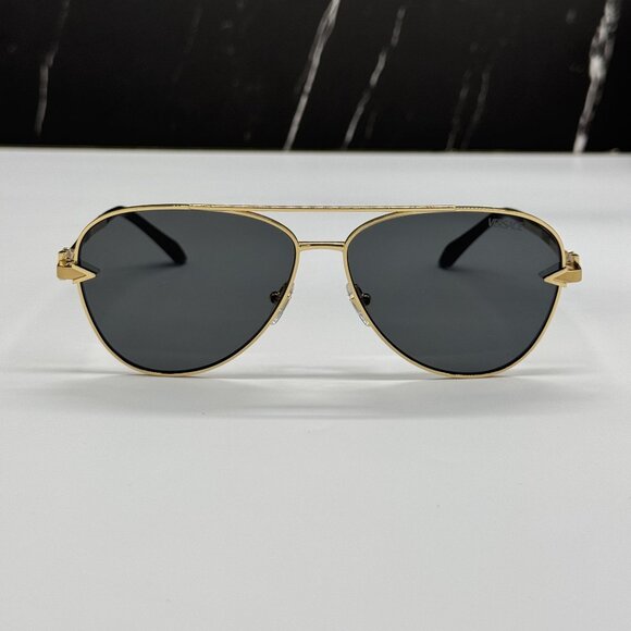 NEW VERSACE VE2283 1002/87 GOLD GREY UNISEX  SUNGLASSES VERSACE VE2283 100287 - Picture 1 of 11
